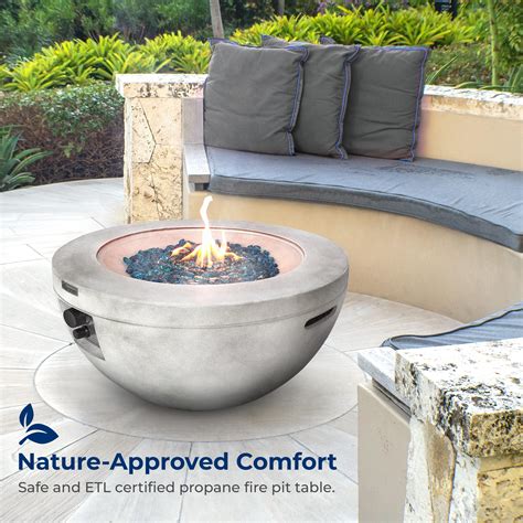 Outdoor Propane Fire Pit Table Csa Etl Certified Safe Pulse