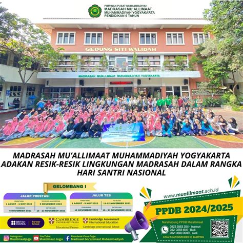 MADRASAH MUALLIMAAT MUHAMMADIYAH YOGYAKARTA ADAKAN RESIK RESIK