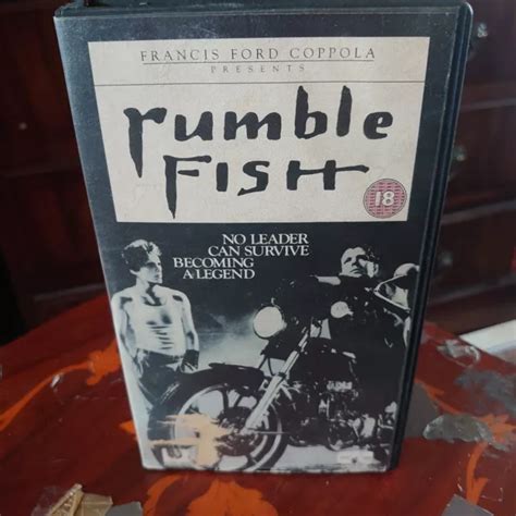 Rumble Fish Vhs Matt Dillon Mickey Rourke Nicolas Cage Dennis Hopper