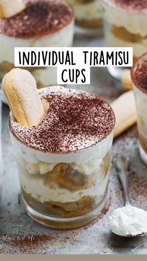 Individual Tiramisu Cups Mini Desserts Tiramisu Cups Easy Tiramisu