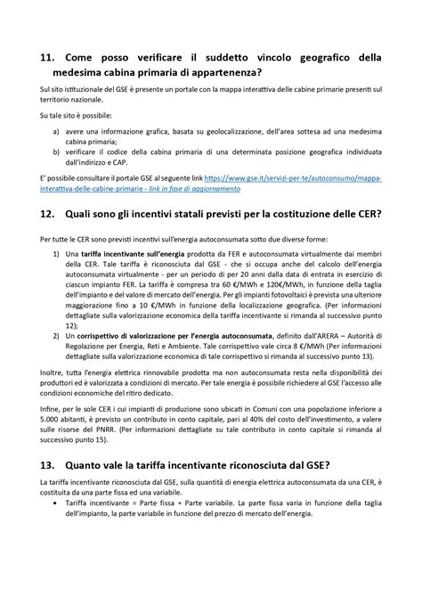 Energia MASE Le FAQ sulle Comunità Energetiche CER Enrico Rovere