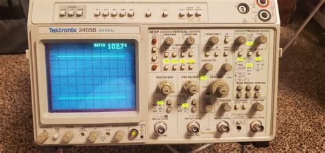 Tektronix 2465B 4 Channel 400 MHz Oscilloscope DMM Options Probes