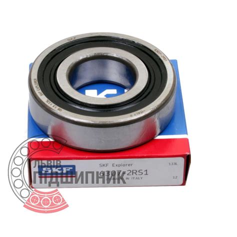 Bearing 6307-2RS1 [SKF] Deep groove sealed ball bearing SKF, Series ...