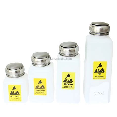 China Glass Plastic Solvent Dispenser Antistatic Alcohol Bottle Esd