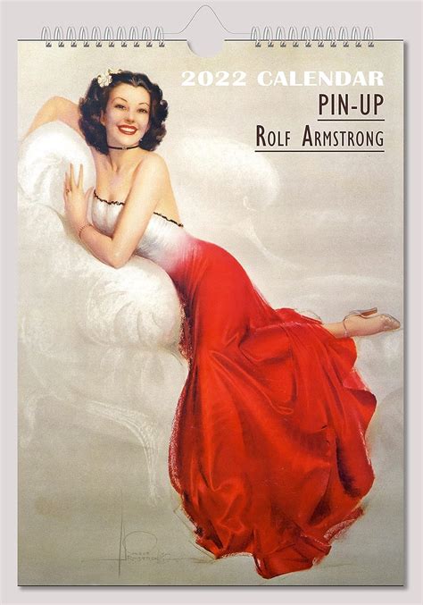 Rolf Armstrong Wall Calendar 2022 Pin Up Glam Sexy Girl