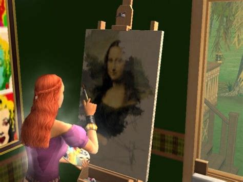 Mod The Sims Famous Paintings Default Easel Replacements Painting