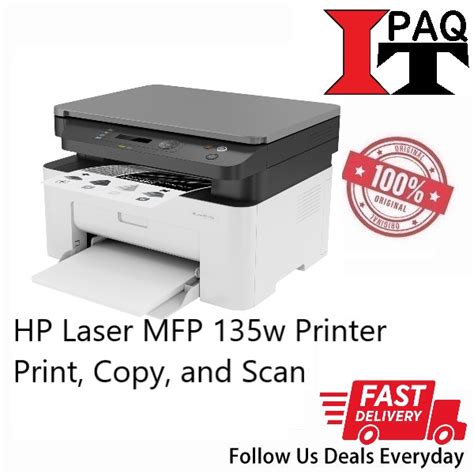 Hp Laser Mfp 135w Printer Print Copy Scan Wireless Shopee Malaysia