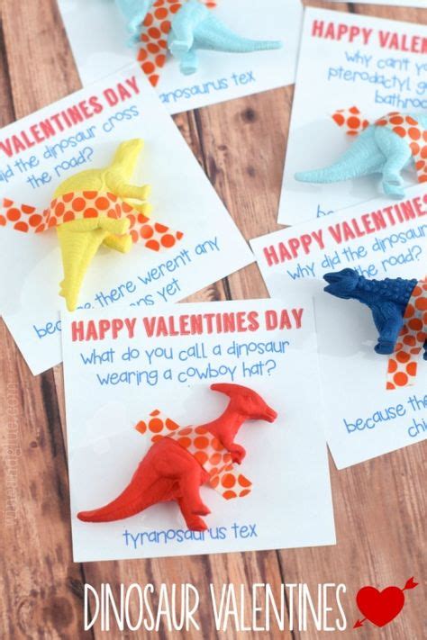 A Cute Dinosaur Valentine That Comes Complete With A Funny Joke What