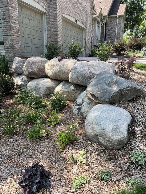 Natural Stone Boulder Walls Bloomington Eden Prairie Edina