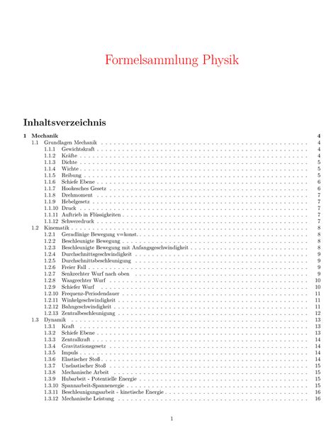 Formelsammlung Zusammenfassung Physik Formelsammlung Physik Fersch