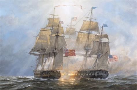 The USS Constitution vs HMS Guerriere Drawstring Backpack Print ...