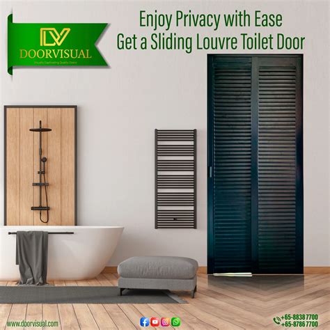 Privacy With Ease Get A Sliding Louvre Toilet Door