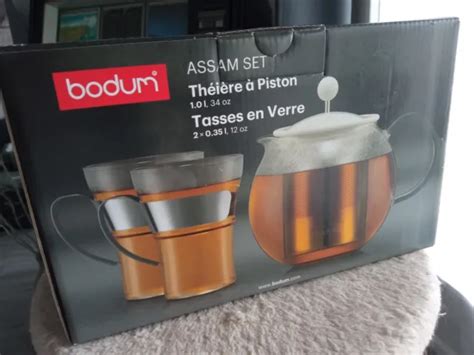 Bodum Th I Re A Piston Plus Deux Tasses En Verre Eur Picclick Fr