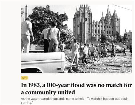 In 1983 A 100 Year Flood Was No Match For A Community United