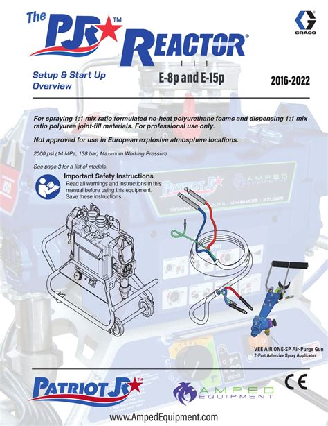 Graco Pjr Reactor E 8p Setup Overview Pdf Download Manualslib