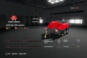 Massey Ferguson Presse Balles De M Tres V Fs Mod Fs