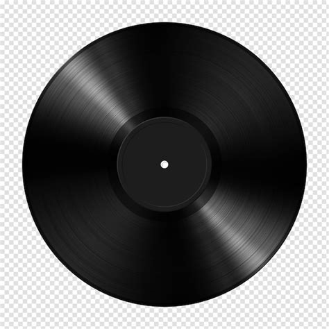 Premium PSD | Black vinyl record isolated on white background