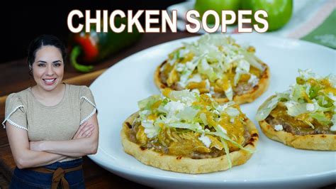 Authentic Mexican Sopes In Salsa Verde Chicken Sopes Recipe Villa