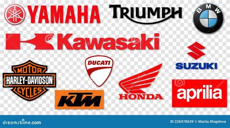 10 Best Motorcycle Brand Logo Vector Illustration | CartoonDealer.com ...