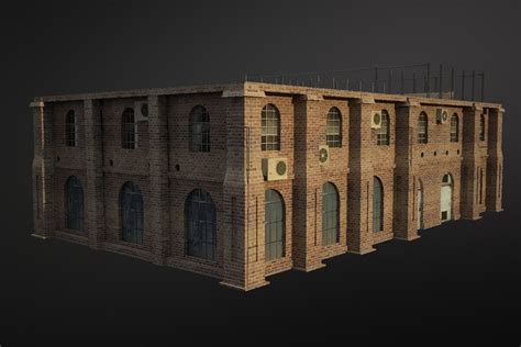 3d Model Vr Ar Ready Old Building Cgtrader