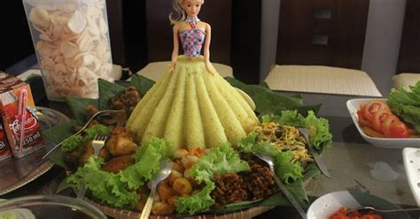 Resep Tumpeng Nasi Kuning Barbie Dan Lauk Pauk Oleh Naminami Cookpad