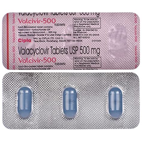 Valcivir 500 Tablet Jeevandip