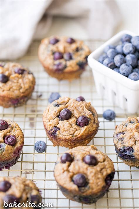 Paleo Banana Blueberry Muffins Bakerita