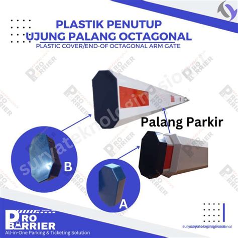 Jual Tutup Plastik Ujung Palang Parkir Octagonal Penutup End Of Boom