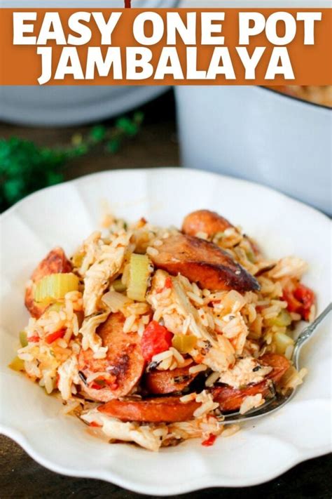 Easy One Pot Jambalaya Domestic Superhero