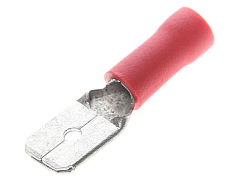 Клемма (папа) 6.3мм под провод 1.5 кв.мм с изоляцией ПВХ КВТ - КВТ арт ...