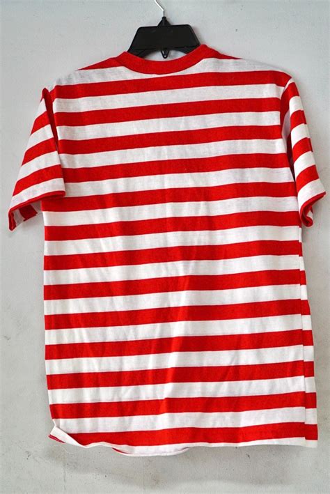 1960s Campus Red & White Striped T-shirt Size Medium - Etsy