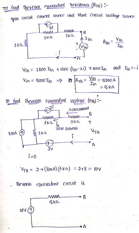 Solved Thevenin Equivalent Find The Thevenin Equivalent Circuit