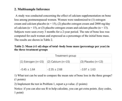 Solved Assignment 5 1 Nonparametric Methods Table 1 Pod