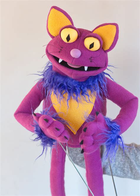 The Sunset Cat Puppet Scary Puppet Hand Professional Puppet Etsy