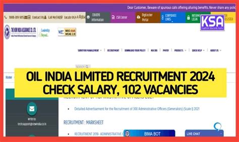 102 Posts Oil India Limited Recruitment 2024 Apply Online Eligibility