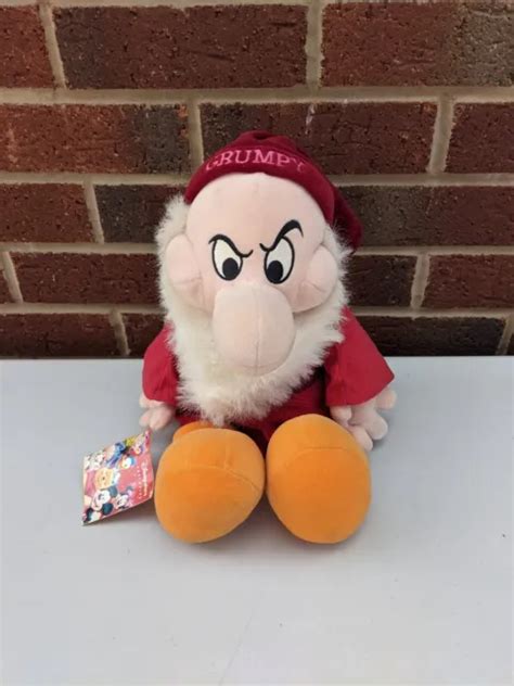 Disney Grumpy Soft Plush Toy Snow White The Seven Dwarfs Official