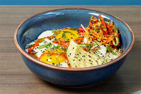 Crispy Garlic And Avocado Miso Rice Bowl Snooze Eatery