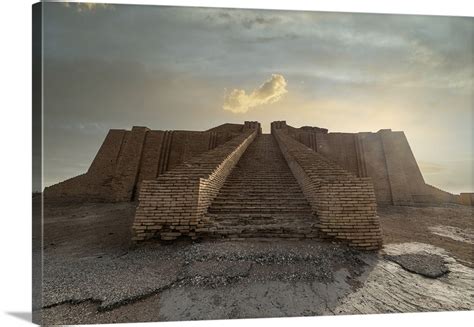 Ziggurat Ancient City Of Ur The Ahwar Of Southern Iraq Iraq Wall Art