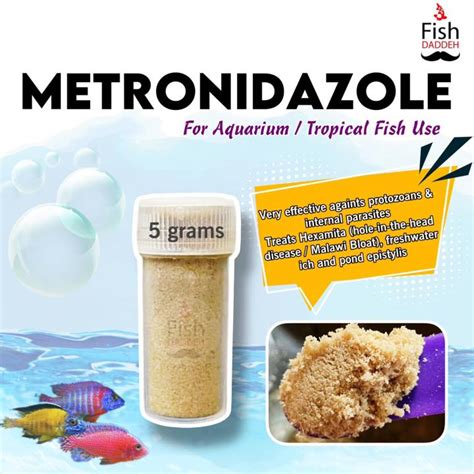 Aquarium Metronidazole Anti-Protozoan Fish Medication 5 grams | Lazada PH