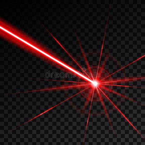 Raio Laser Vermelho Abstrato Feixe Da Segurança Do Laser No Fundo