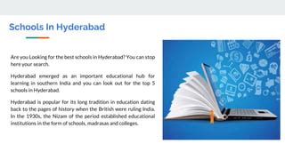 Find the Best Schools in Hyderabad.pptx