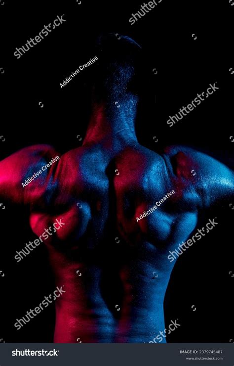 Back View Strong Anonymous Male Naked Stock Photo Shutterstock