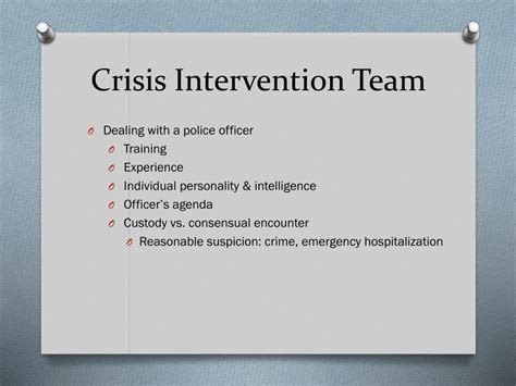 PPT - Crisis Intervention Team PowerPoint Presentation, free download ...