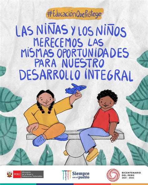 Ministerio De La Mujer Y Poblaciones Vulnerables On Twitter Educaciónqueprotege Los