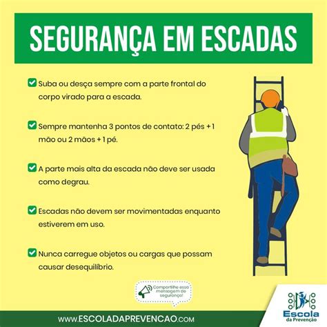 Segurança Em Escadas Dicas De Segurança No Trabalho Tecnico