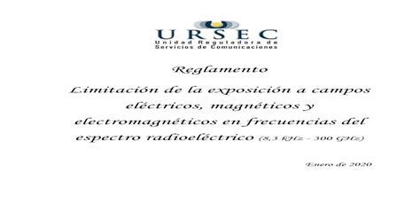 Reglamento Limitación De La Exposición A Campos … De Los Límites De