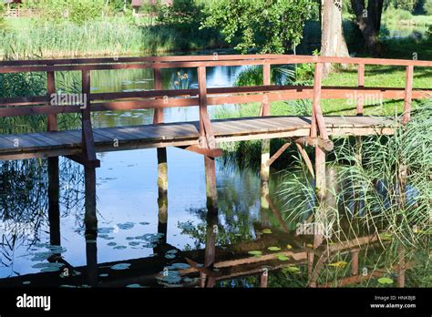 Old Wooden Bridge Stock Photo Alamy