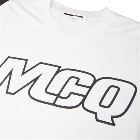 New Styles Every Week Logo T Shirt White McQ Alexander McQueenMen