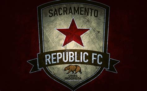 Sacramento Republic Fc American Soccer Team Burgundy Background