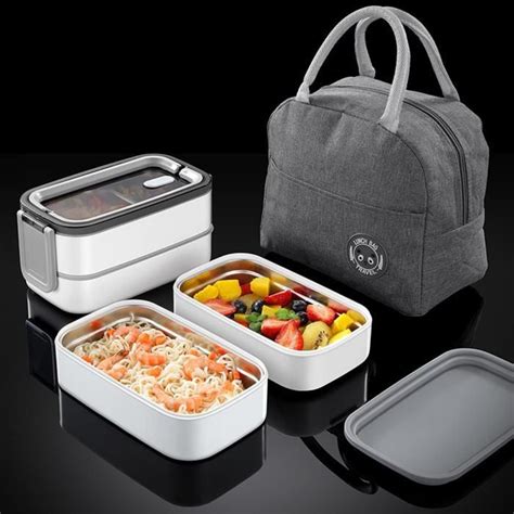 Boite Repas En Acier Inoxydable Avec Sac Isotherme Repas Ml